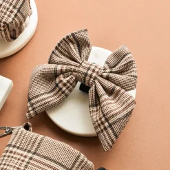 Cocopup Sailor Bow Ties | Bow Ties-Pup Plaid Sailor Bow Tie