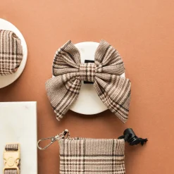 Cocopup Sailor Bow Ties | Bow Ties-Pup Plaid Sailor Bow Tie