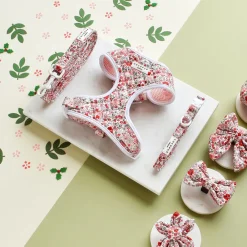 Cocopup Adjustable Neck Harnesses-Quilted Cute Flowers Adjustable Neck HARNESS