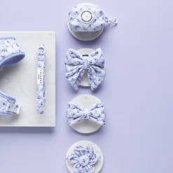 Cocopup Poop Bag Holders | Poop Bag Holders-Quilted Ditsy Floral Periwinkle Poop Bag Holder