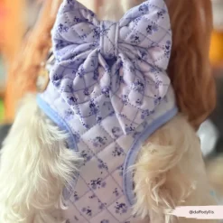 Cocopup Sailor Bow Ties-Quilted Ditsy Floral Periwinkle Sailor Bow Tie