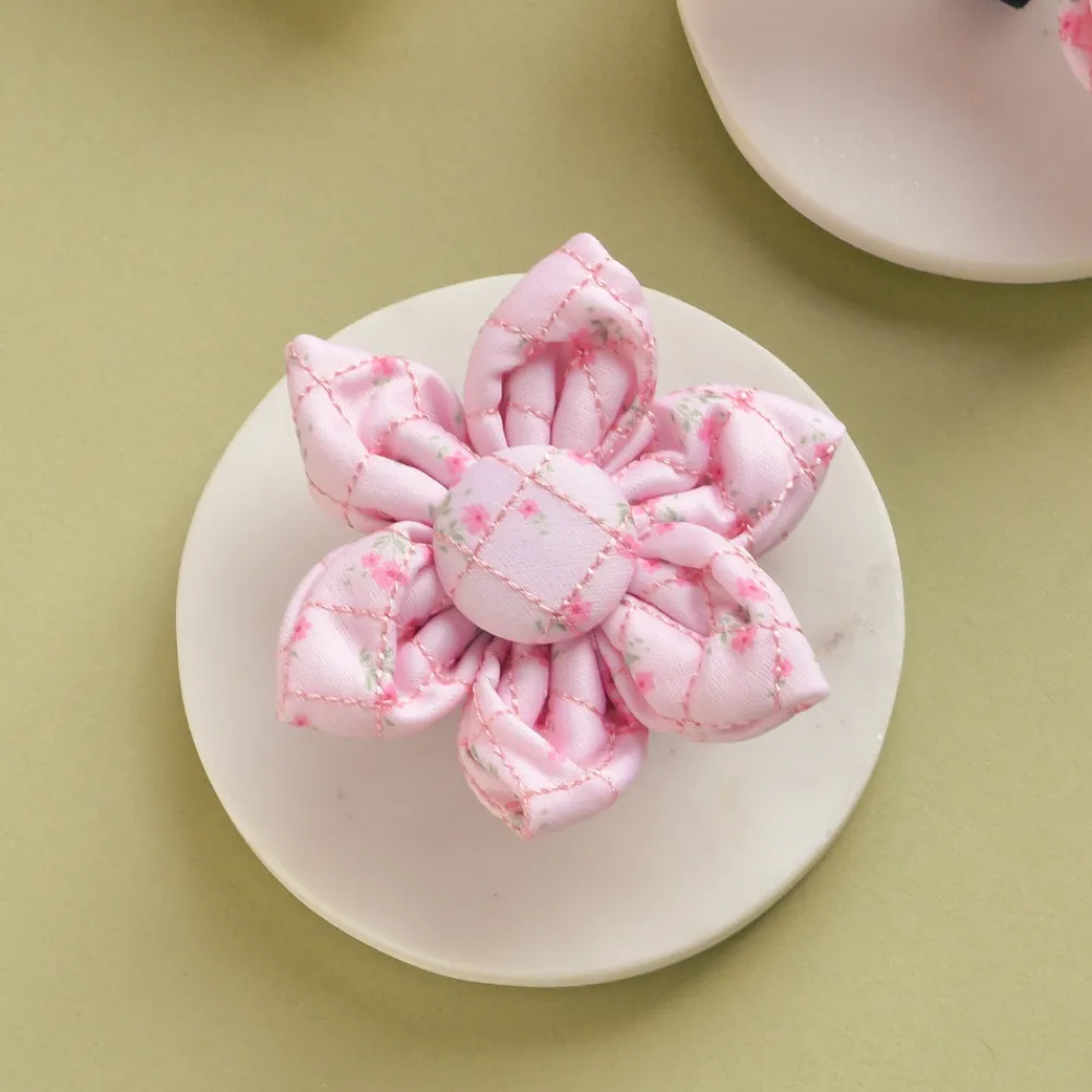 Cocopup Collar Flowers-Quilted Ditsy Floral Pink Collar Flower