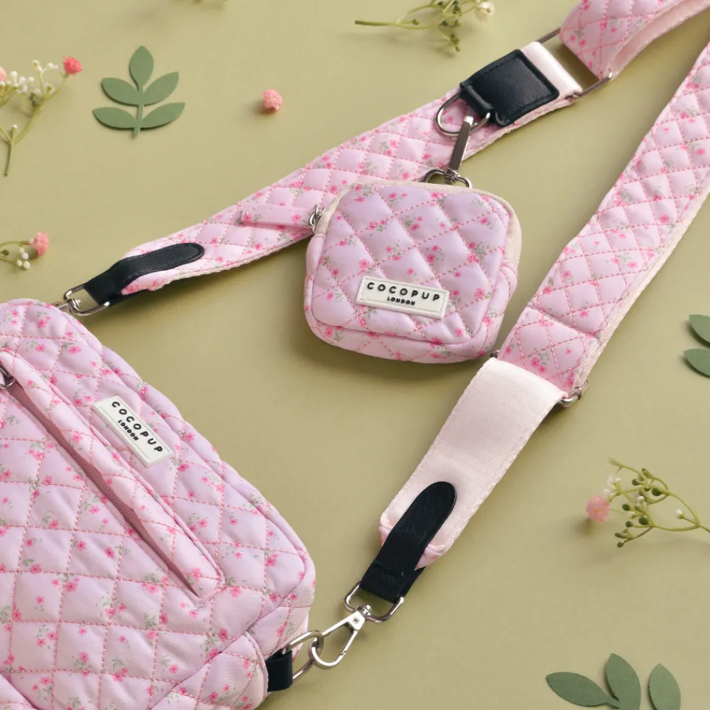 Cocopup Classic Bag Bundles-Quilted Ditsy Floral Pink Dog Walking Bag Bundle - Quilted Ditsy Floral Pink