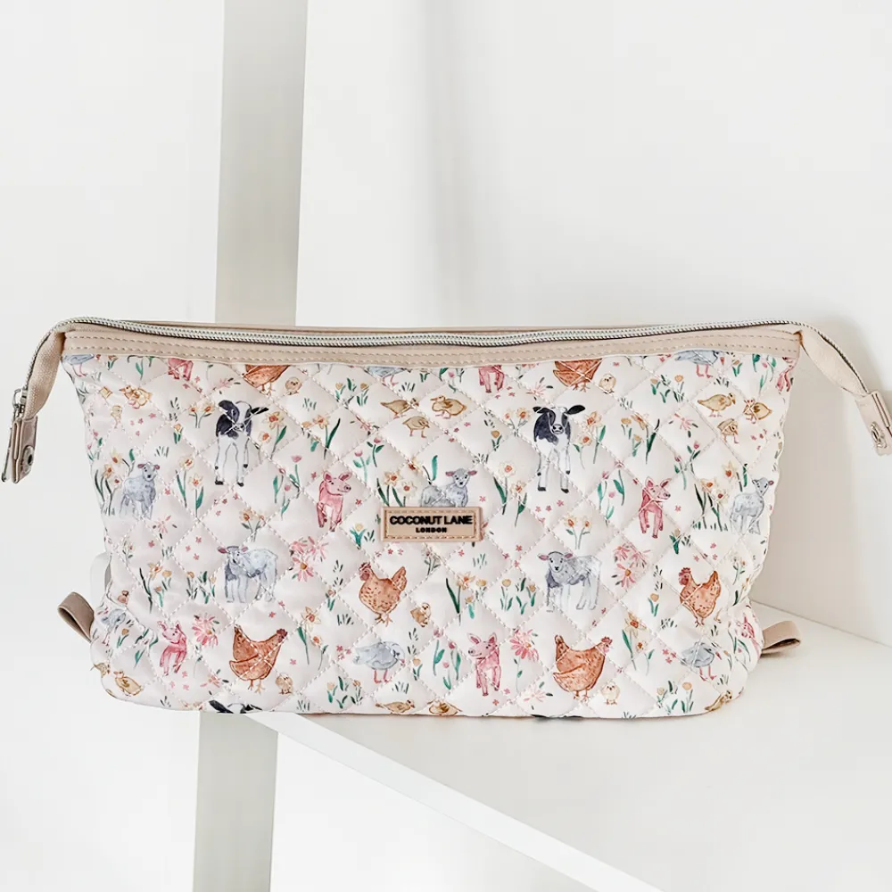 Cocopup Magic Lifestyle Pouch-Quilted Farmyard Friends Magic Lifestyle Pouch - By Coconut Lane