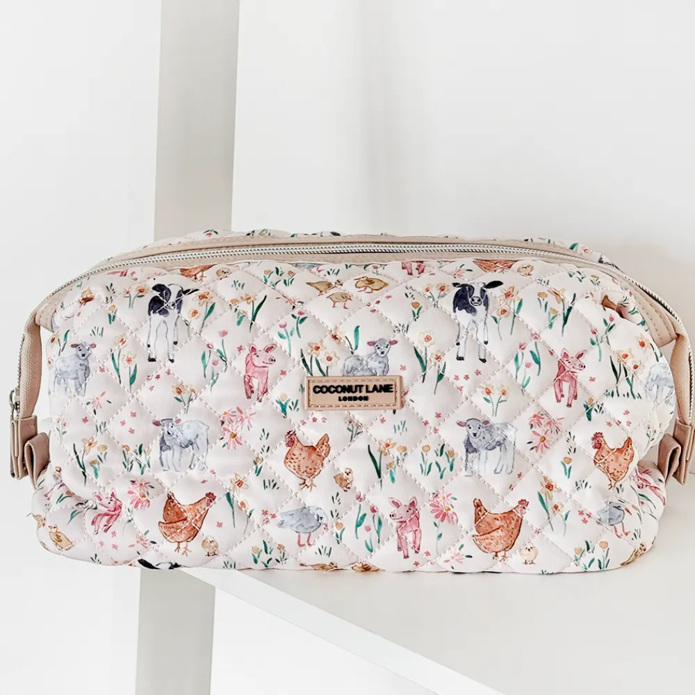 Cocopup Magic Lifestyle Pouch-Quilted Farmyard Friends Magic Lifestyle Pouch - By Coconut Lane