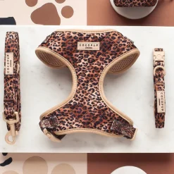 Cocopup Adjustable Neck Harnesses-Quilted Leopard Pup Adjustable Neck HARNESS