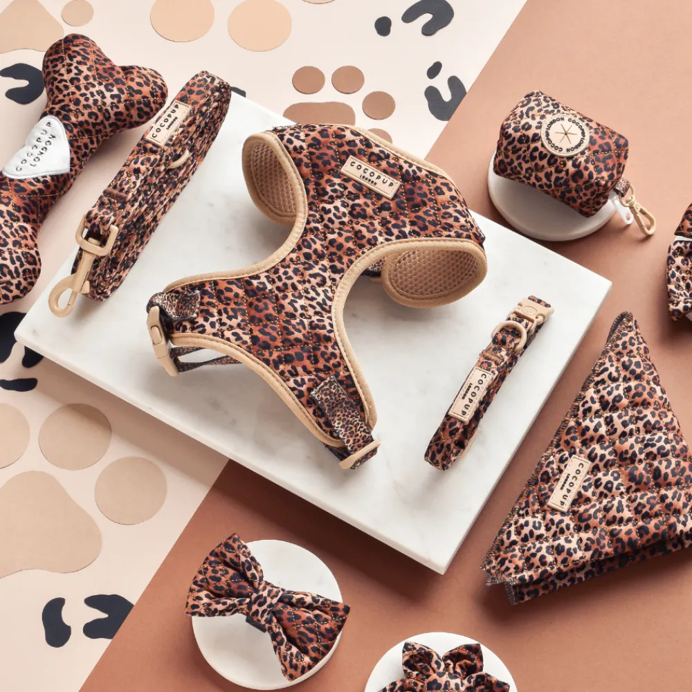Cocopup Leads-Quilted Leopard Pup Lead