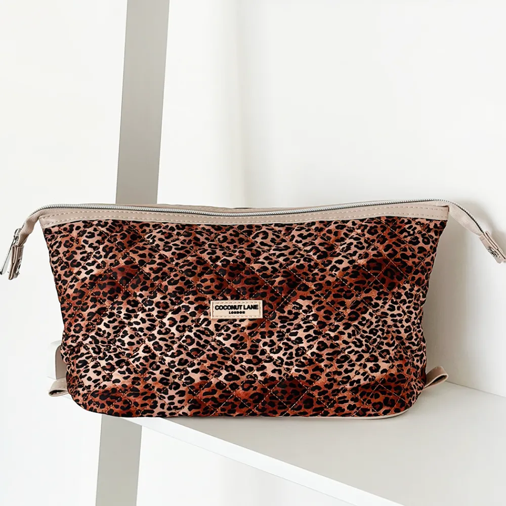 Cocopup Magic Lifestyle Pouch-Quilted Leopard Pup Magic Lifestyle Pouch - By Coconut Lane