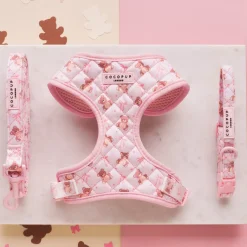 Cocopup Adjustable Harness Bundles-Quilted Thea Teddy Adjustable Neck Harness, Lead & Collar Bundle