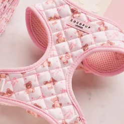 Cocopup Adjustable Harness Bundles-Quilted Thea Teddy Adjustable Neck Harness, Lead & Collar Bundle