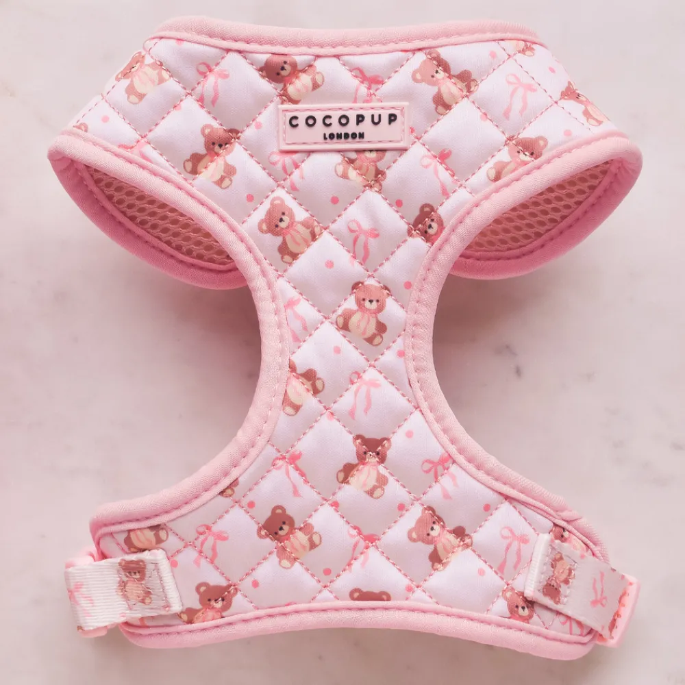 Cocopup Adjustable Harness Bundles-Quilted Thea Teddy Adjustable Neck Harness, Lead & Collar Bundle