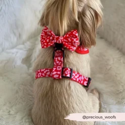 Cocopup Adjustable Neck Harnesses-Red & Pink Leopard Adjustable Neck HARNESS