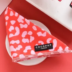 Cocopup Bandanas-Red & Pink Leopard Bandana