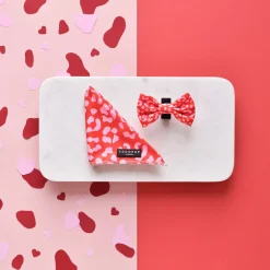 Cocopup Bow Ties-Red & Pink Leopard Bow Tie