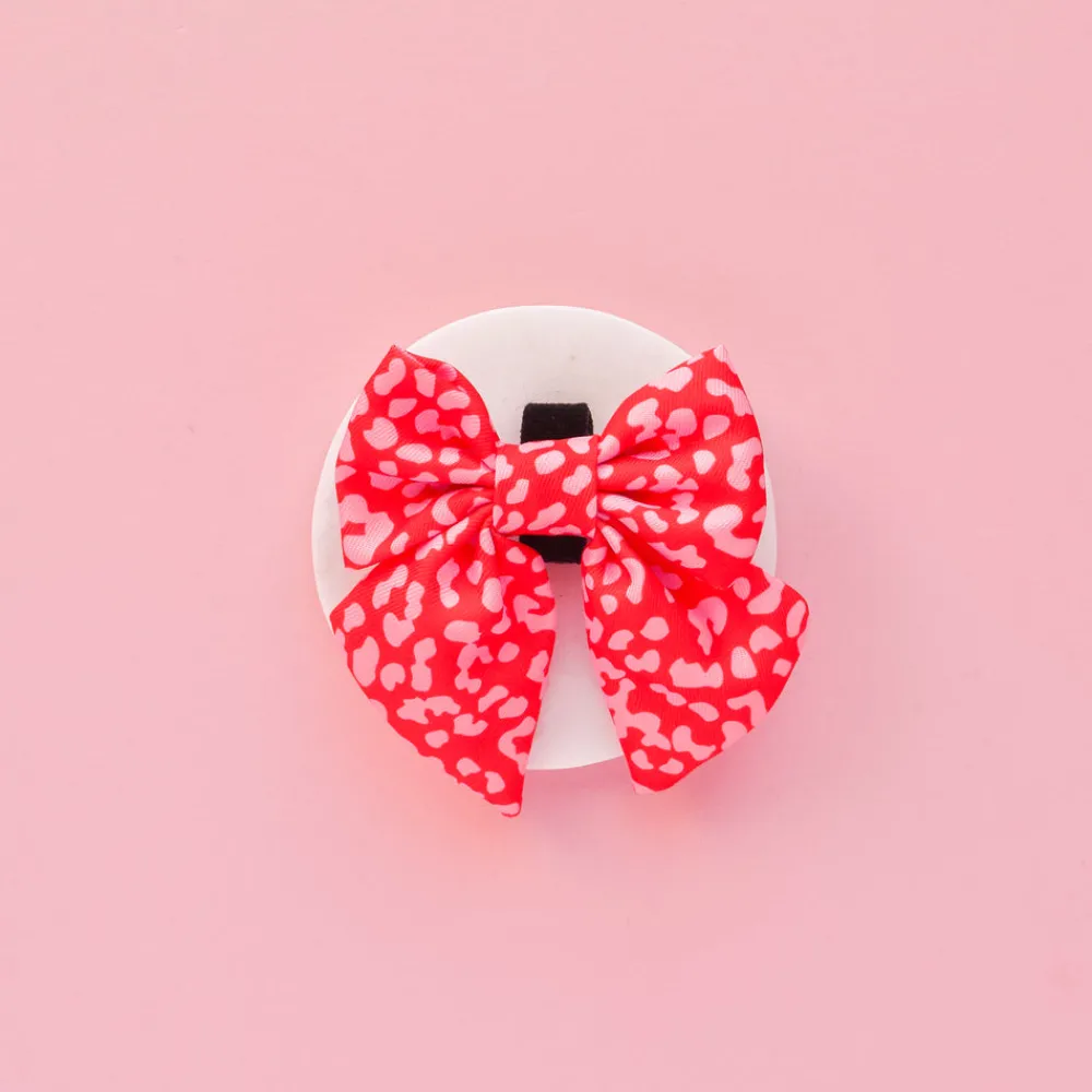 Cocopup Sailor Bow Ties-Red & Pink Leopard Sailor Bow Tie