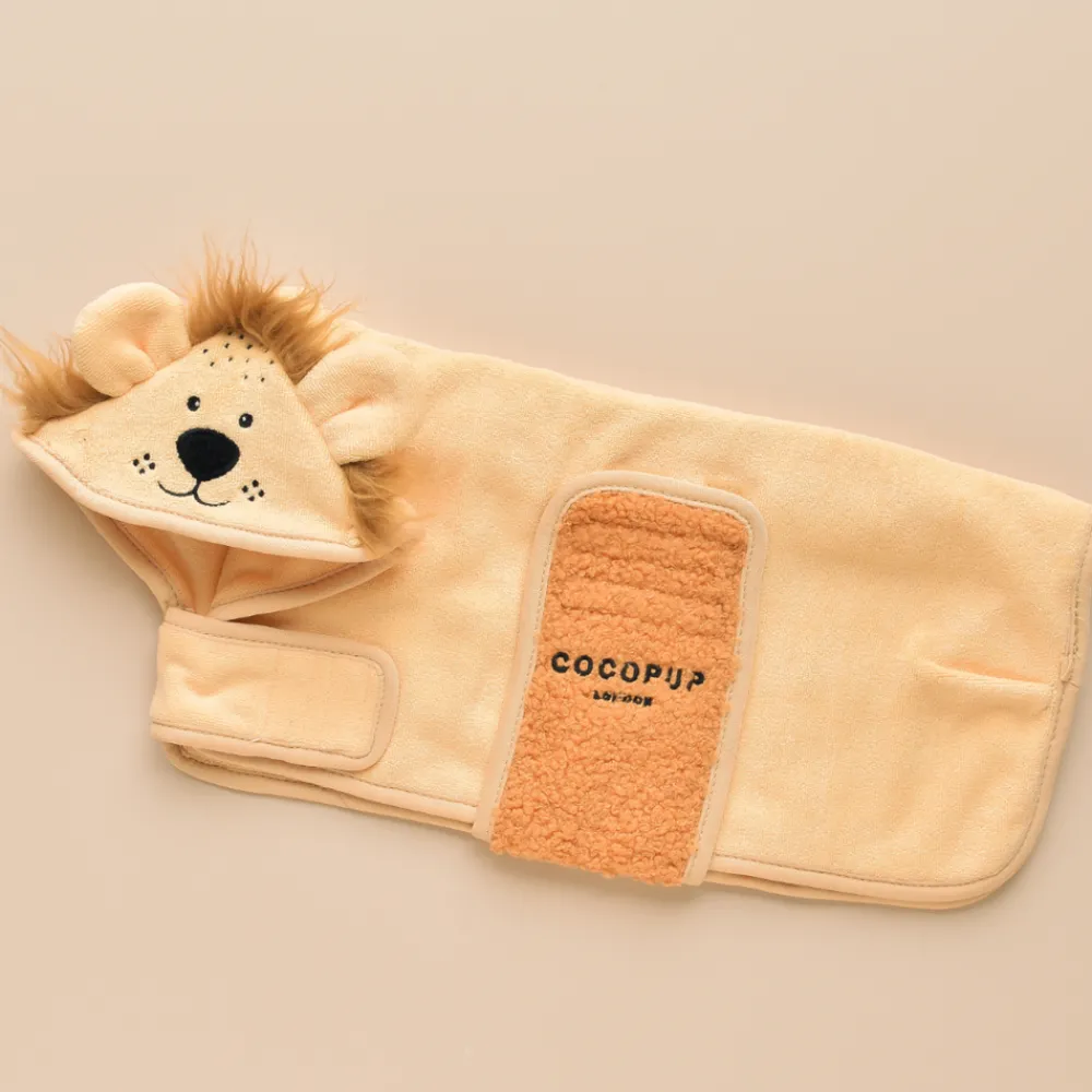 Cocopup Drying Robes ð§-Roary the Lion Drying Robe