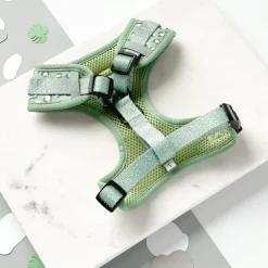 Cocopup Adjustable Neck Harnesses-Sage Leopard Adjustable Neck HARNESS