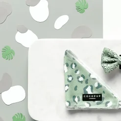 Cocopup Bandanas-Sage Leopard Bandana