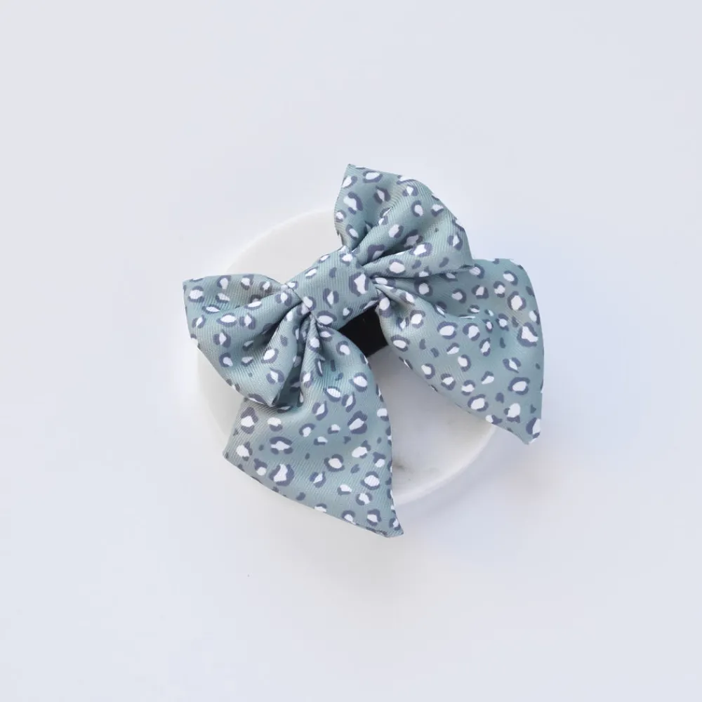 Cocopup Sailor Bow Ties-Sage Leopard Sailor Bow Tie