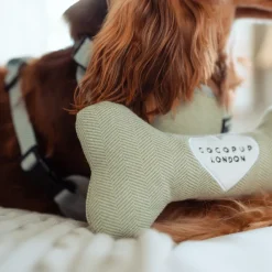 Cocopup Bone Toys 🦴-Sage Tweed Bone Toy