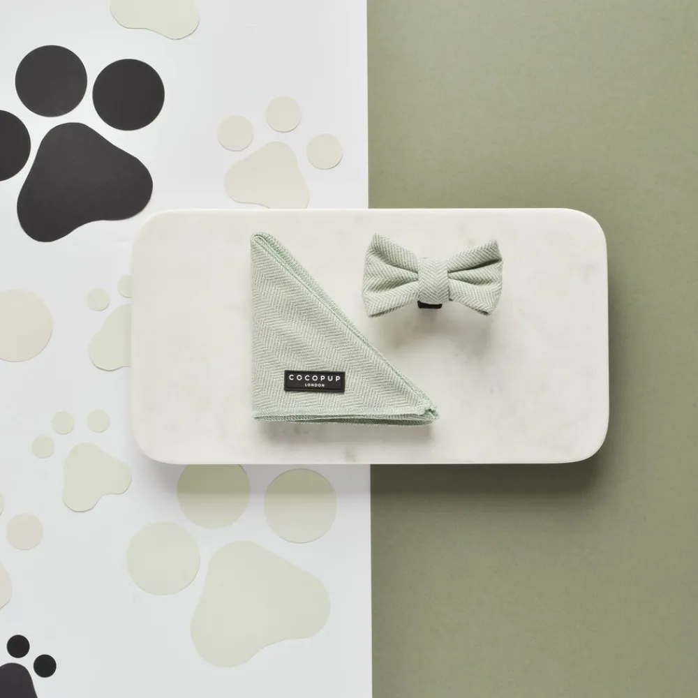 Cocopup Bow Ties | Bow Ties-Sage Tweed Bow Tie