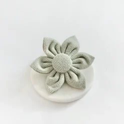 Cocopup Collar Flowers | Collar Flowers-Sage Tweed Collar Flower