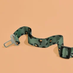 Cocopup Seatbelt Restraints-Seat Belt Restraint - Khaki Leopard