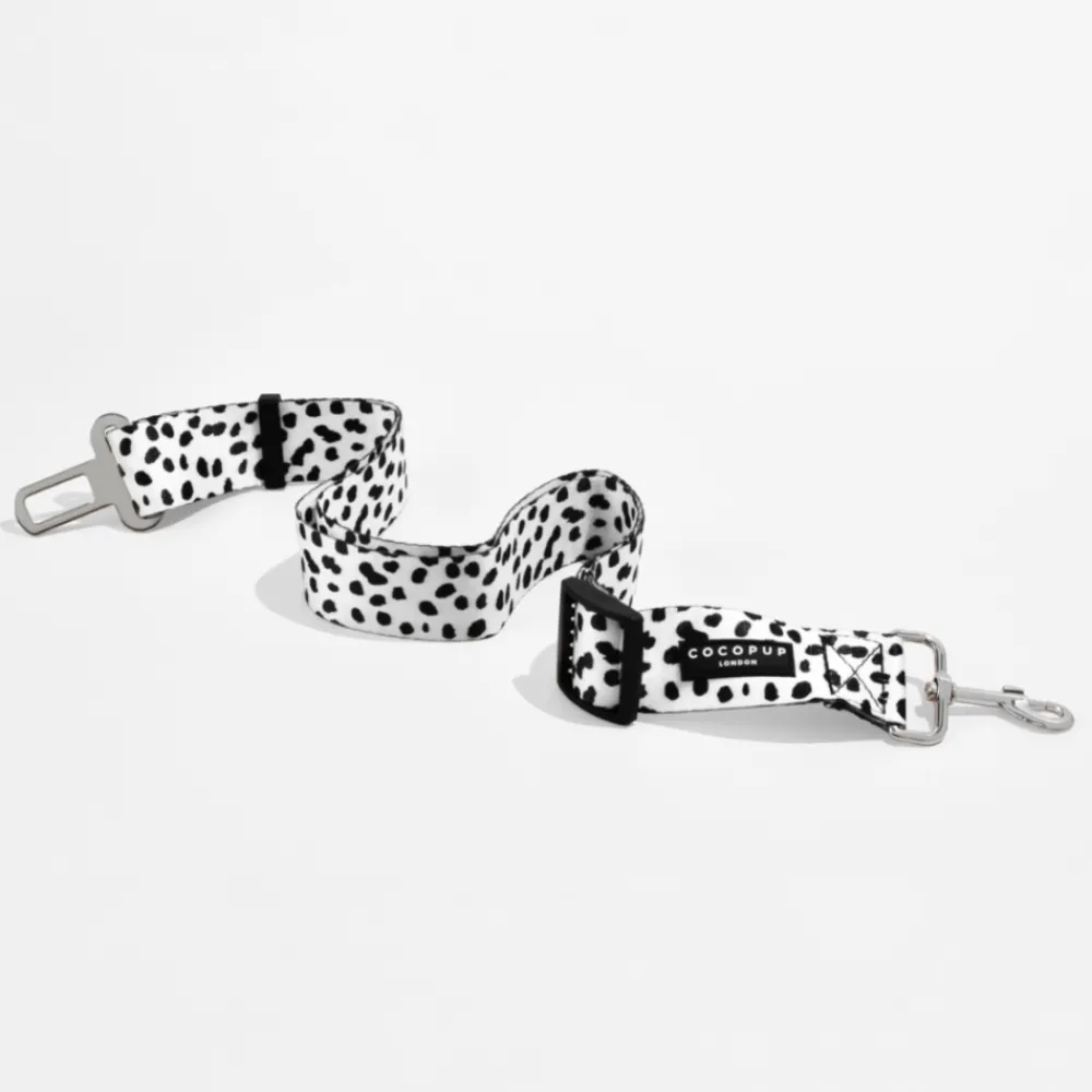 Cocopup Seatbelt Restraints-Seat Belt Restraint - Monochrome Spots