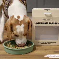 Cocopup Slow Feed Dog Bowls-Silicone Slow Feed Dog Bowl - Sage Flowers