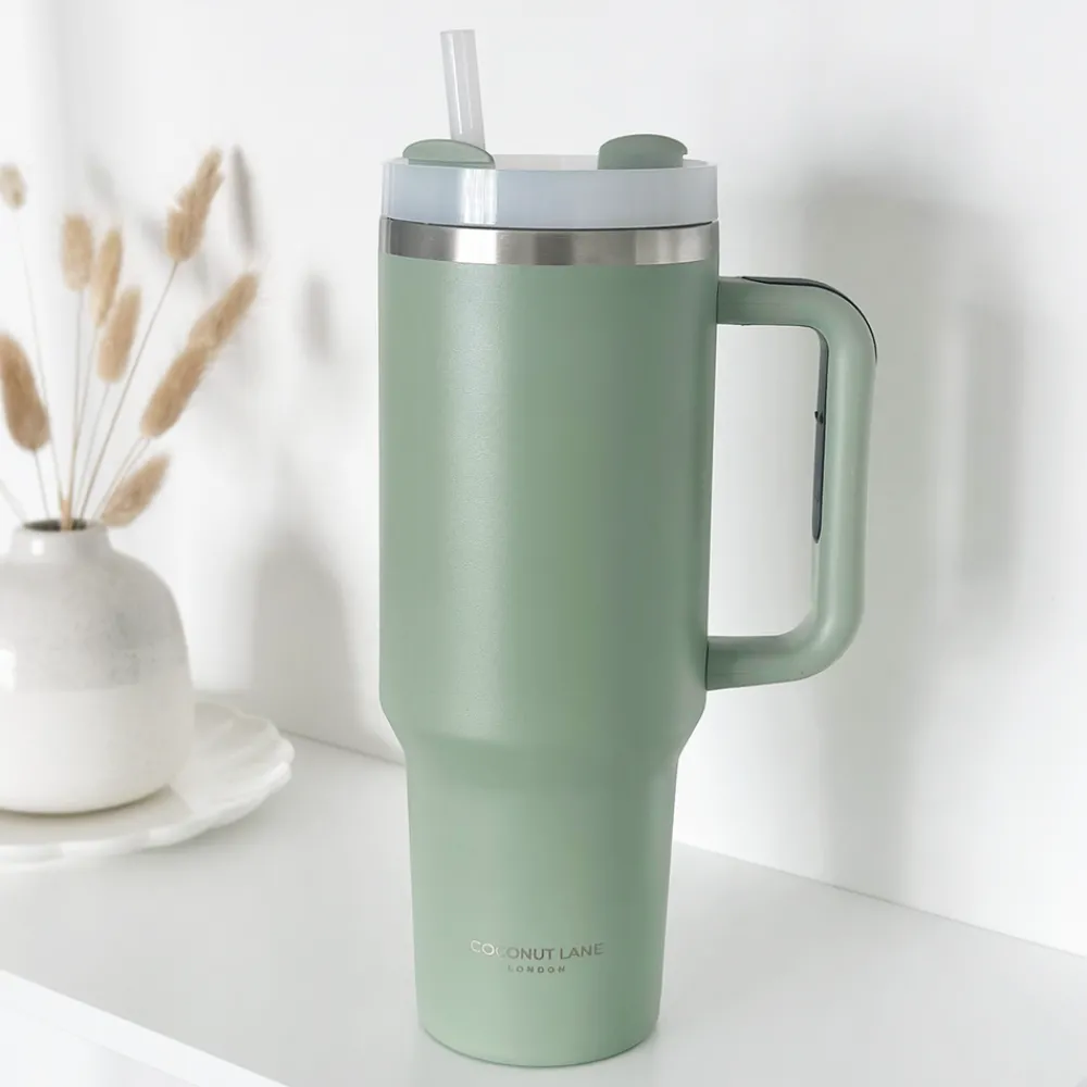 Cocopup Tumblers-Soft Sage Stainless Steel Tumbler - By Coconut Lane