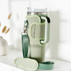 Cocopup Tumbler Carry Cases-Soft Sage Tumbler Carry Case by Coconut Lane