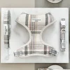 Cocopup Adjustable Harness Bundles-Spring Plaid Adjustable Neck Harness, Lead & Collar Bundle