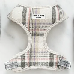 Cocopup Adjustable Neck Harnesses-Spring Plaid Adjustable Neck HARNESS