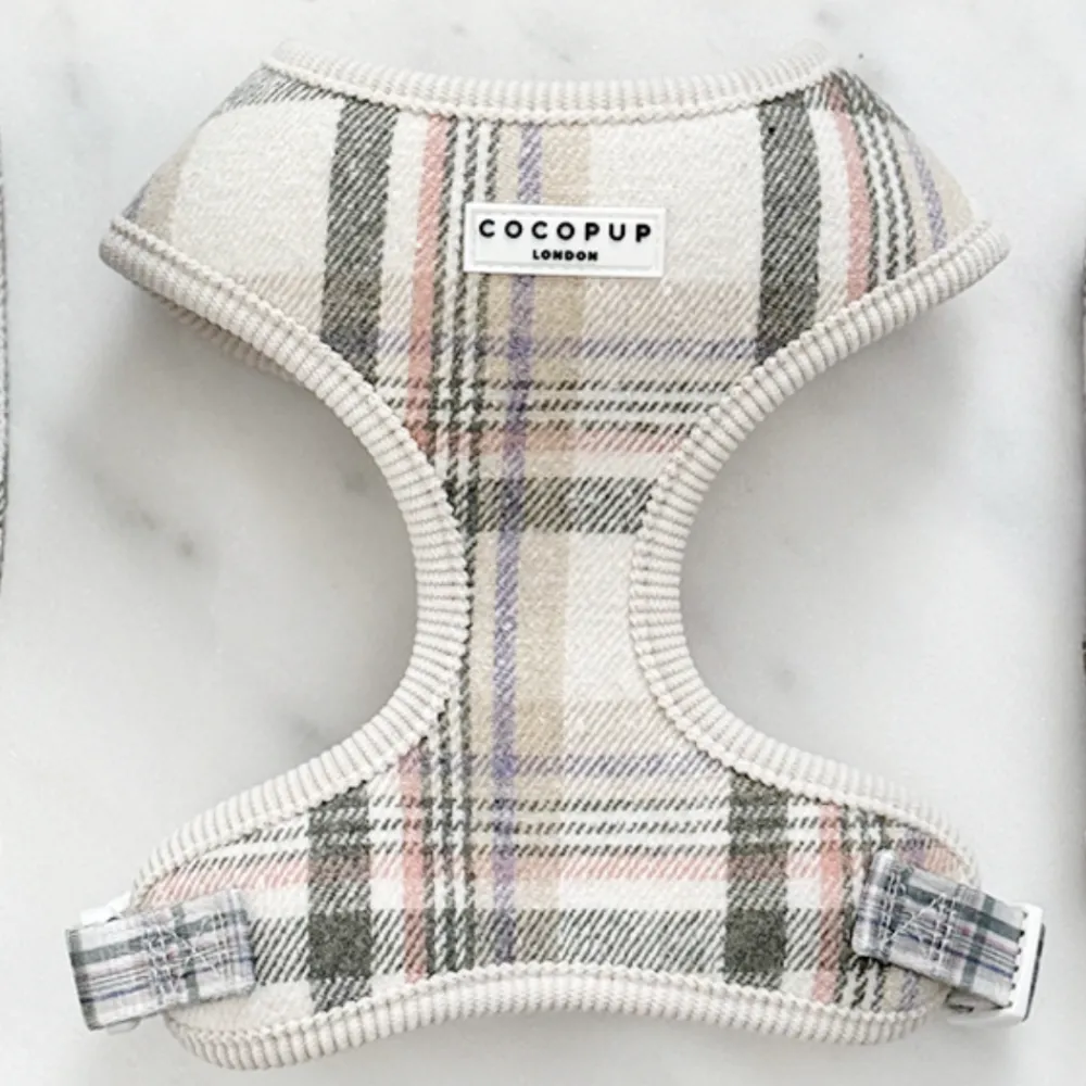 Cocopup Adjustable Neck Harnesses-Spring Plaid Adjustable Neck HARNESS