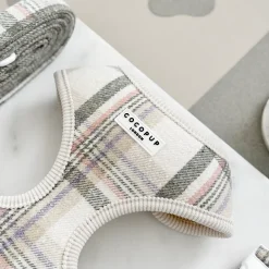 Cocopup Adjustable Harness Bundles-Spring Plaid Adjustable Neck Harness, Lead & Collar Bundle