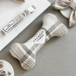 Cocopup Bone Toys 🦴-Spring Plaid Bone Toy