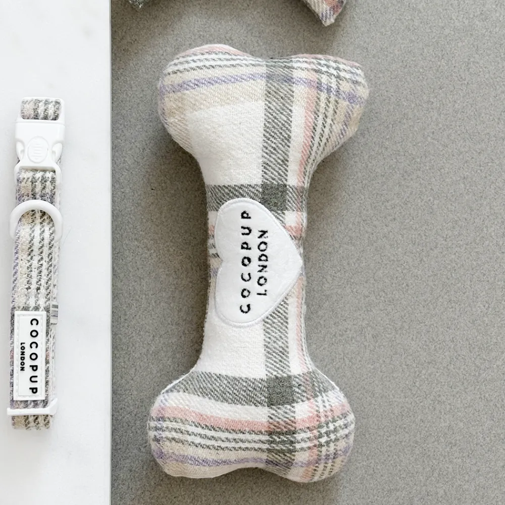 Cocopup Bone Toys 🦴-Spring Plaid Bone Toy