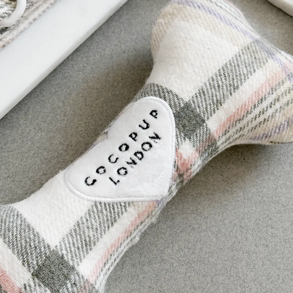 Cocopup Bone Toys 🦴-Spring Plaid Bone Toy