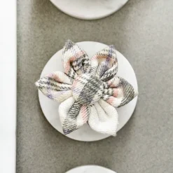 Cocopup Collar Flowers-Spring Plaid Collar Flower