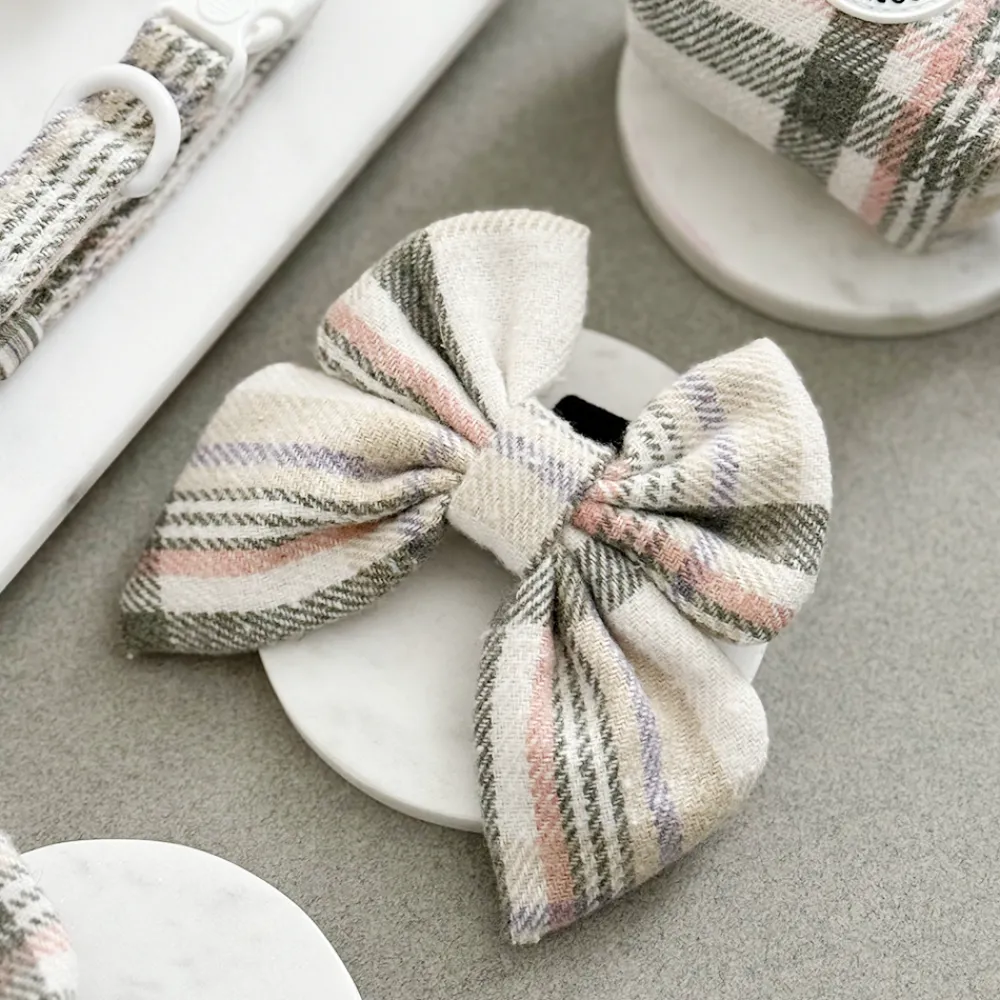 Cocopup Sailor Bow Ties-Spring Plaid Sailor Bow Tie