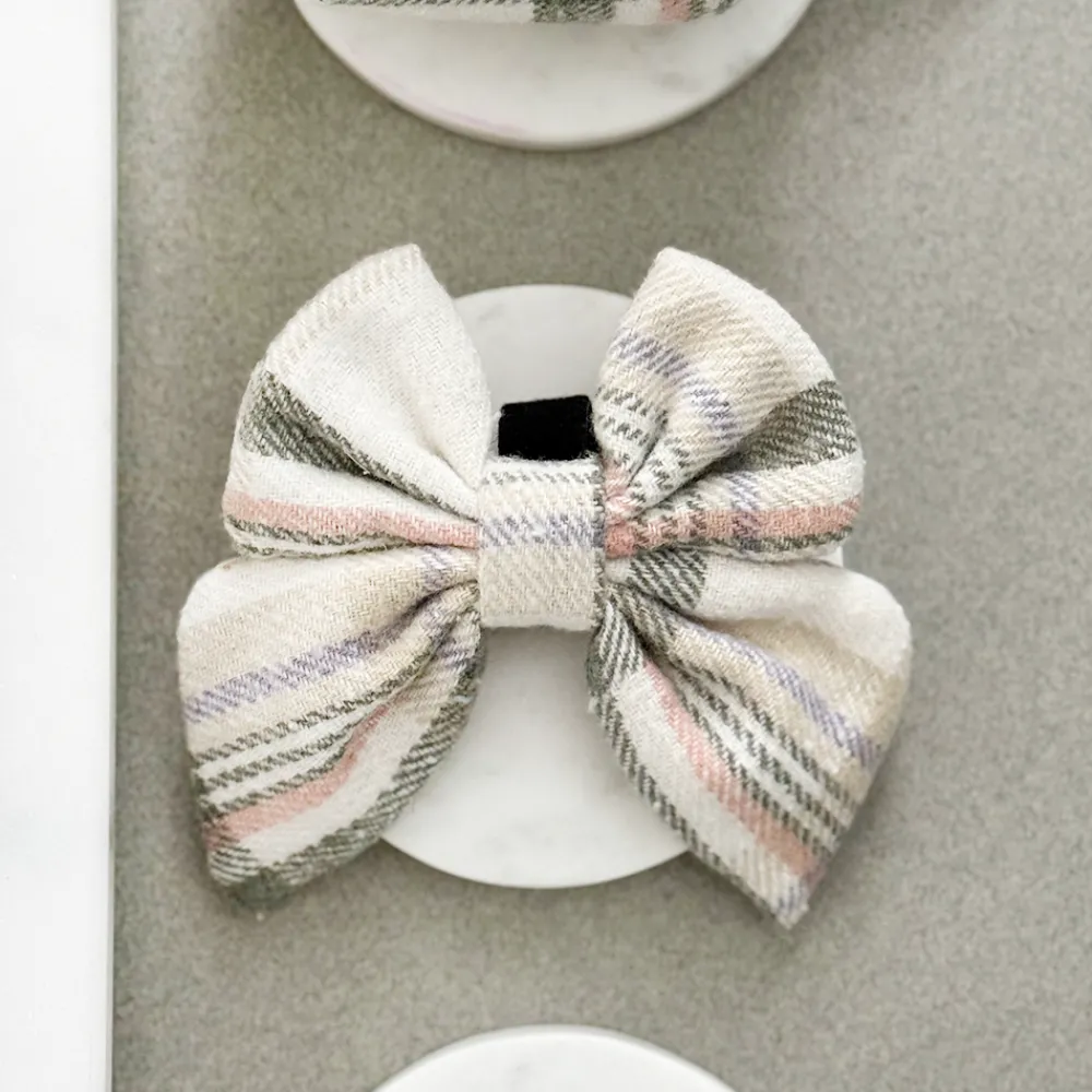 Cocopup Sailor Bow Ties-Spring Plaid Sailor Bow Tie