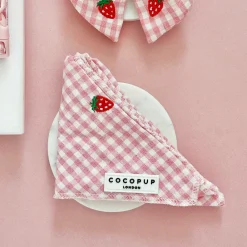 Cocopup Bandanas-Strawberry Picnic Pup Bandana