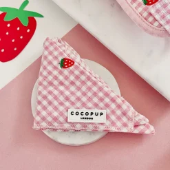 Cocopup Bandanas-Strawberry Picnic Pup Bandana