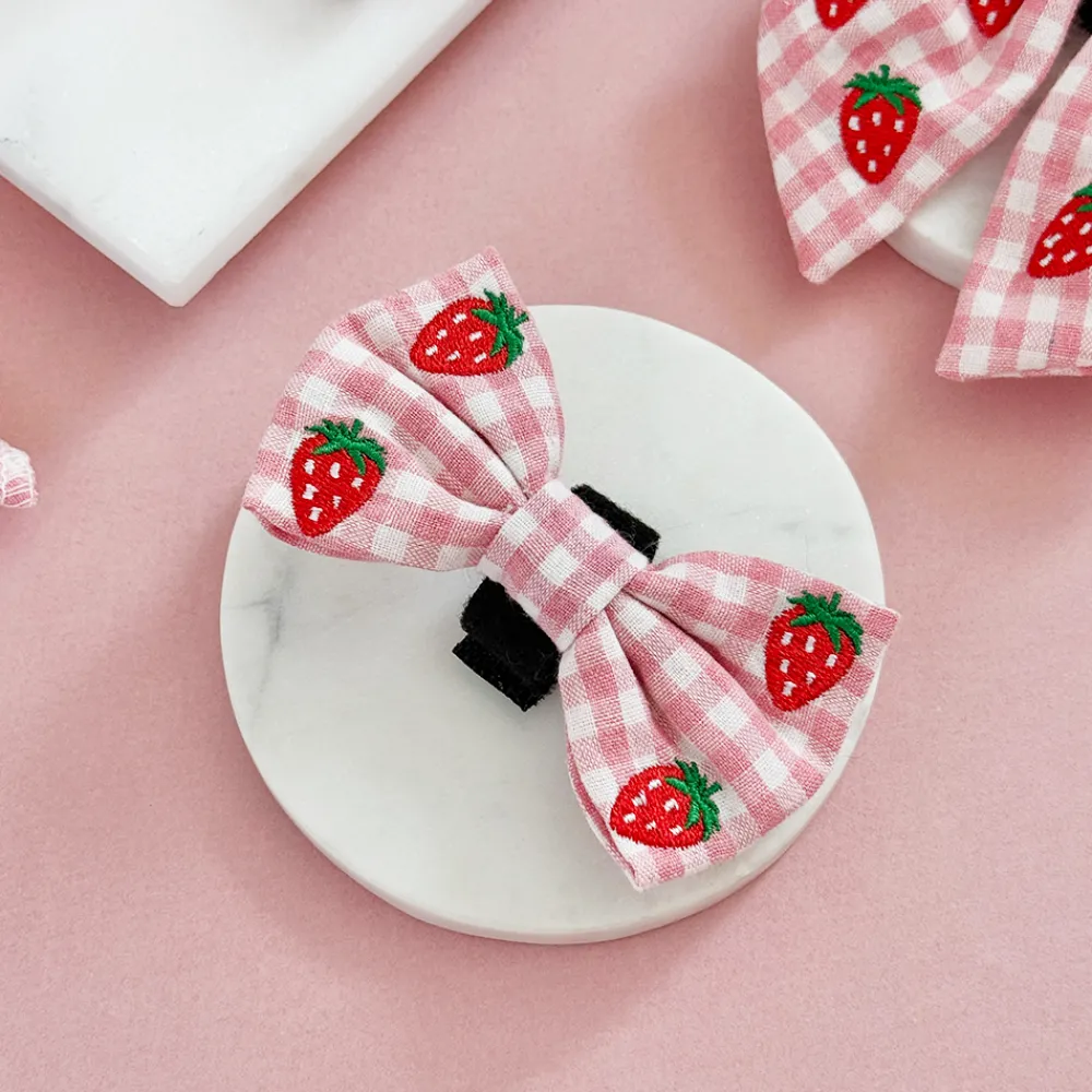 Cocopup Bow Ties-Strawberry Picnic Pup Bow Tie