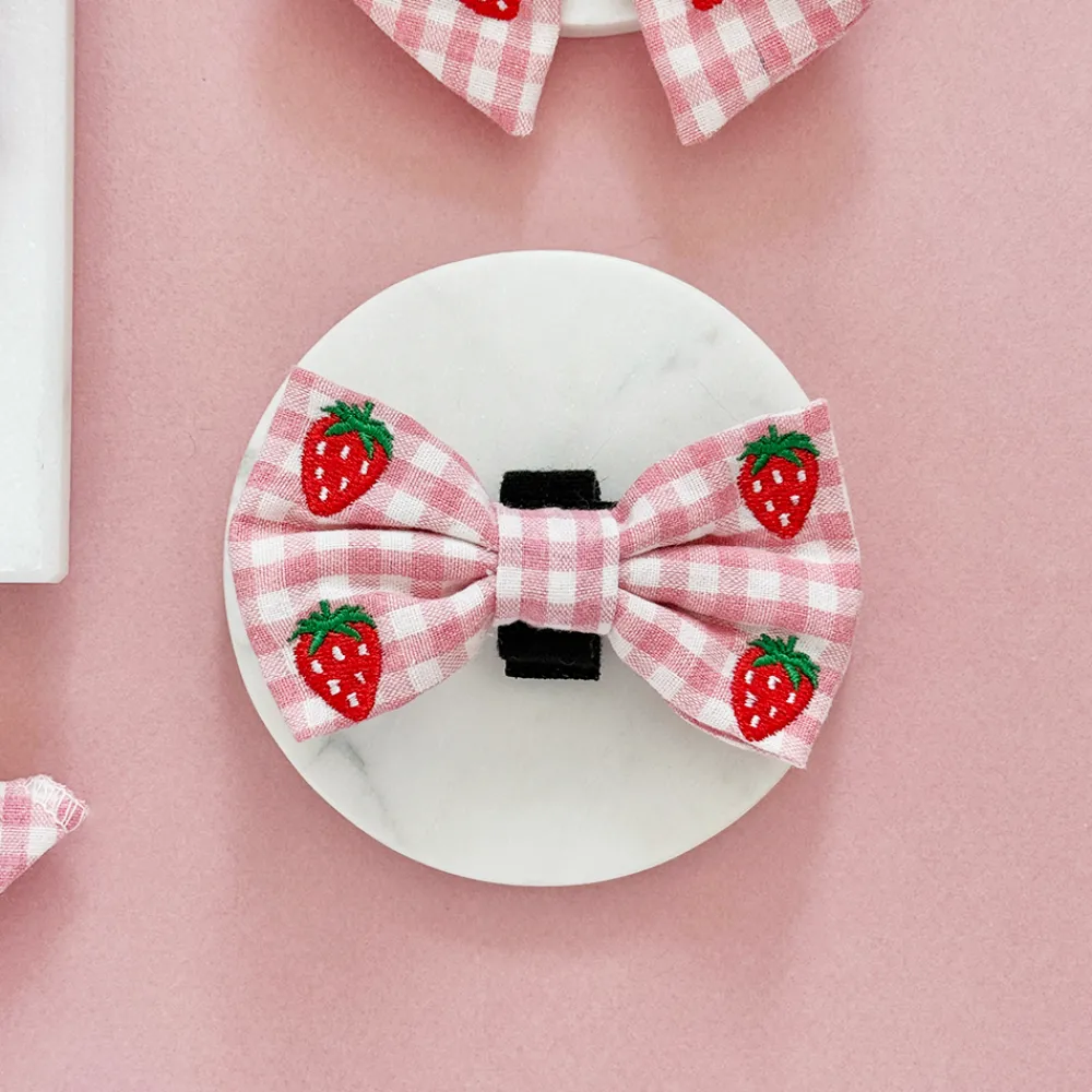 Cocopup Bow Ties-Strawberry Picnic Pup Bow Tie