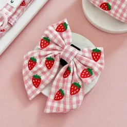 Cocopup Sailor Bow Ties-Strawberry Picnic Pup Sailor Bow Tie