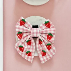 Cocopup Sailor Bow Ties-Strawberry Picnic Pup Sailor Bow Tie