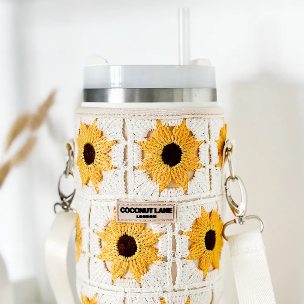 Cocopup Tumbler Carry Cases-Sunflower Patch Tumbler Carry Case by Coconut Lane