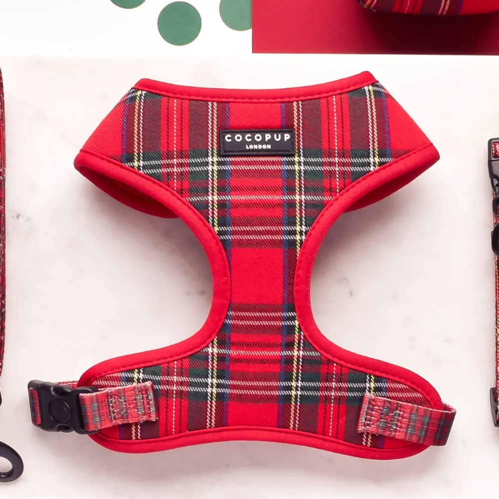Cocopup Adjustable Neck Harnesses-Tartan Adjustable Neck HARNESS
