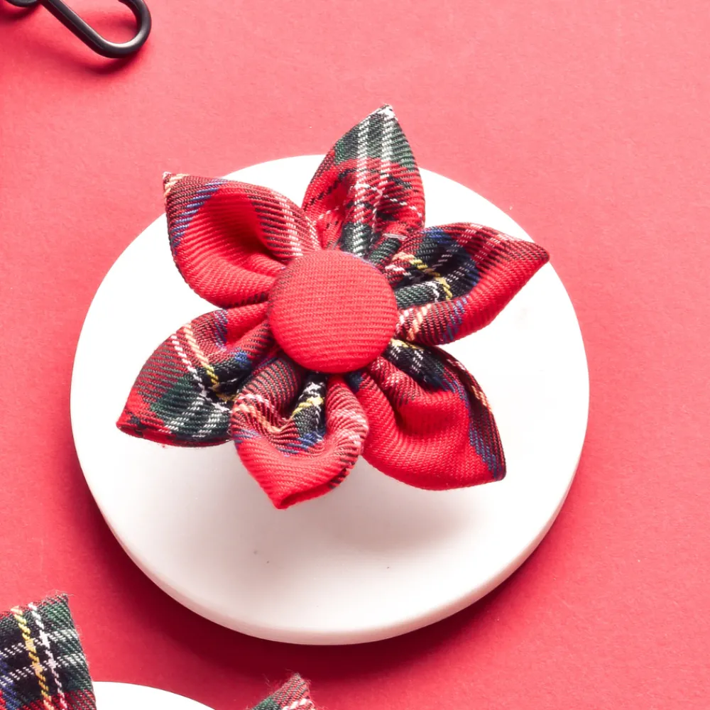 Cocopup Collar Flowers-Tartan Collar Flower